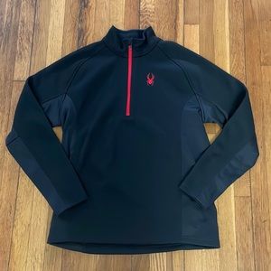 Black Quarter Zip from Spyder